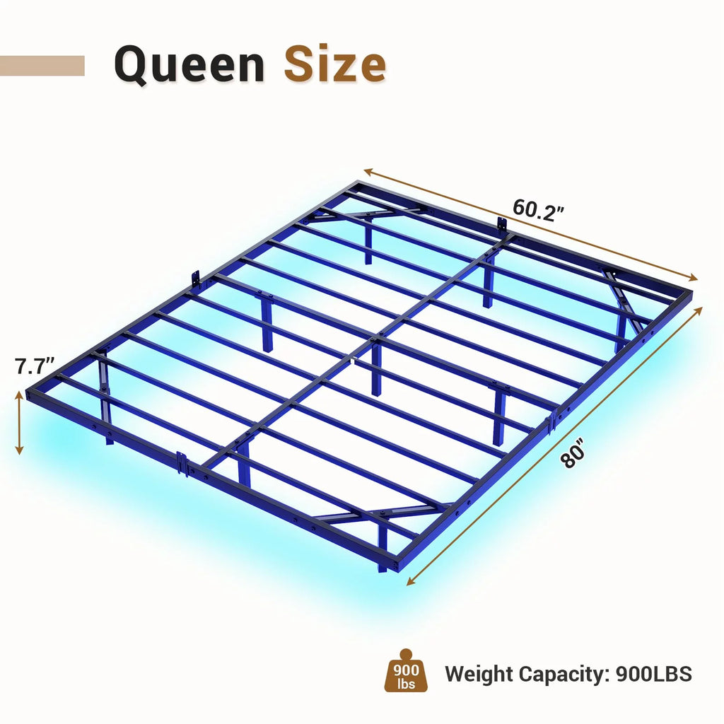 Queen Bed Frame with LED Lights M480125