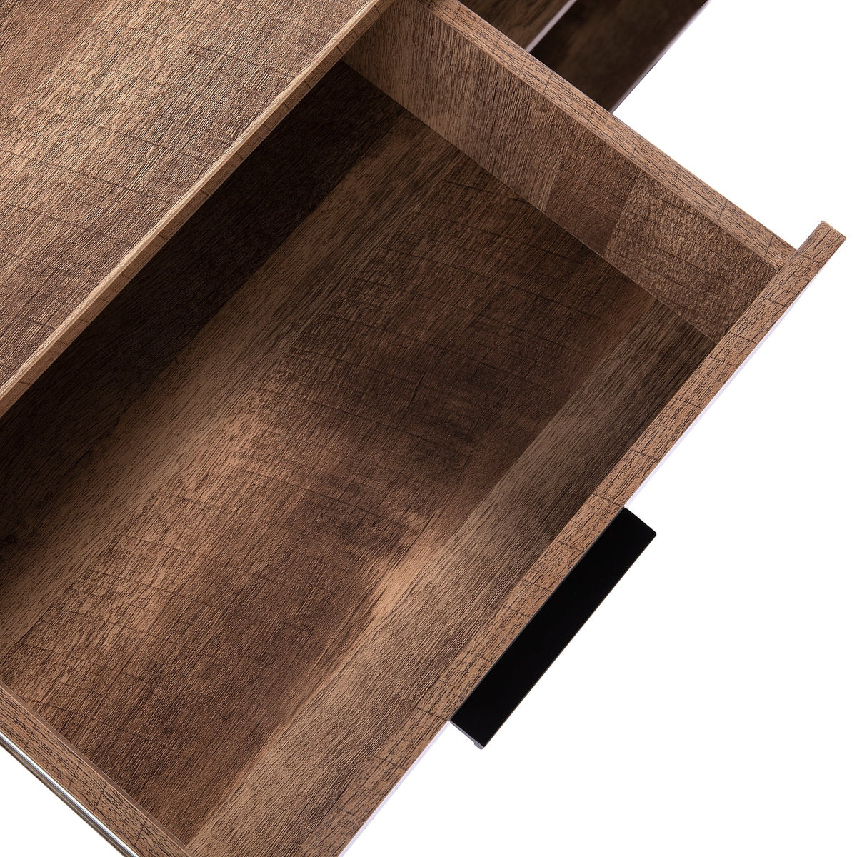 Rolling Office Cabinet with Drawers, Walnut P5771