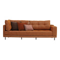 Orange 3-Seater Fabric Right Hand Facing Sofa J743078