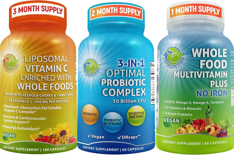 Vegan Acidophilus Probiotic and Multivitamin Supplement I1663