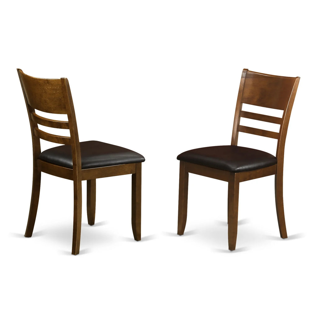 Espresso Wood Dining Chair Set Of 2 E32727