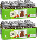 16-oz Mason Jar with Lids and Bands Pack of 24 U879005