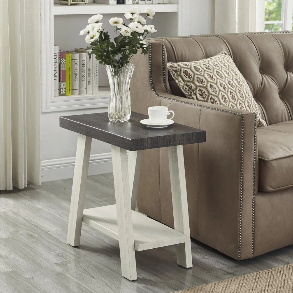 Wood Shelf End Table S30496