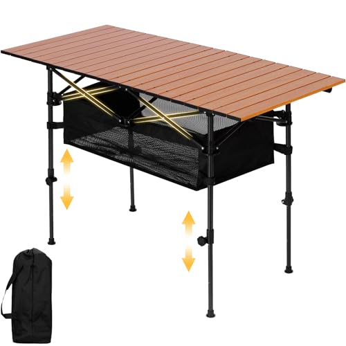 Portable Folding Aluminum Camping Table with Carry Bag Z7582