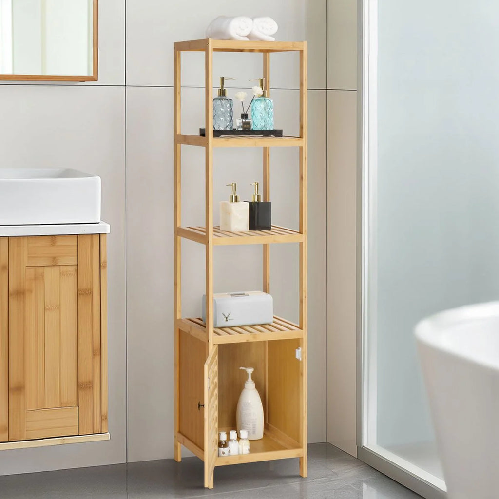 Bamboo 5 Tier Bathroom Storage Shelf G6605