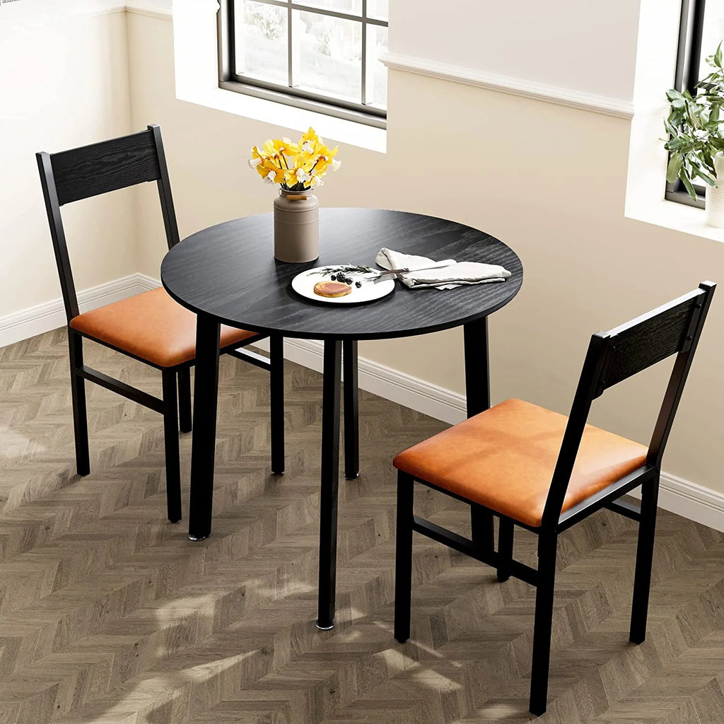 3 Piece Dining Table Set with 2 Cushioned Chairs I48212