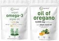 Oil of Oregano Softgels & Vegan Omega 3 Algae Oil Supplement 2 Pack B16769