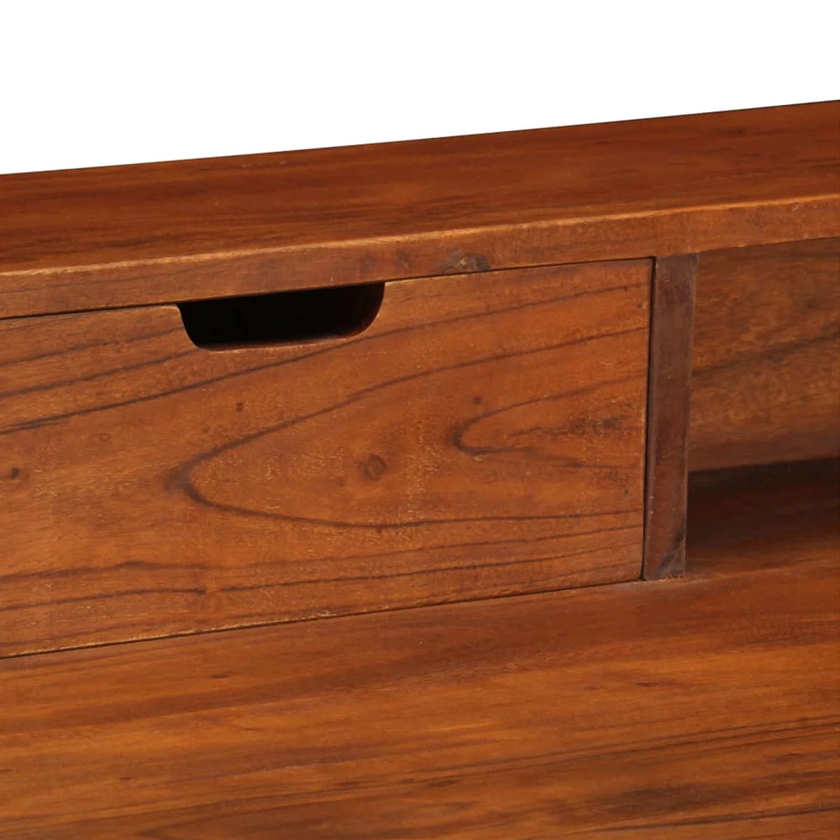 Acacia Wood Writing Desk with 4 Drawers M837530