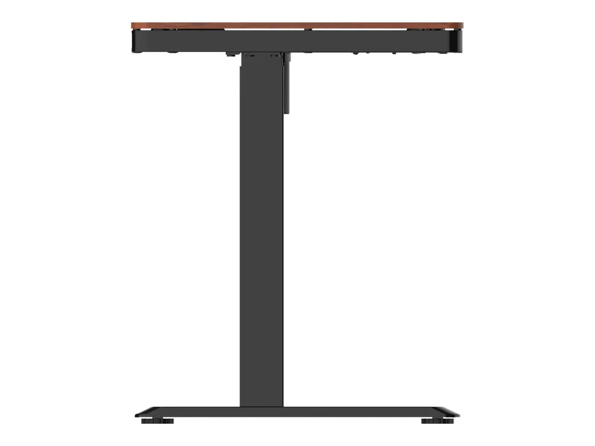 Sit/standing desk electric height adjustment walnut L73814