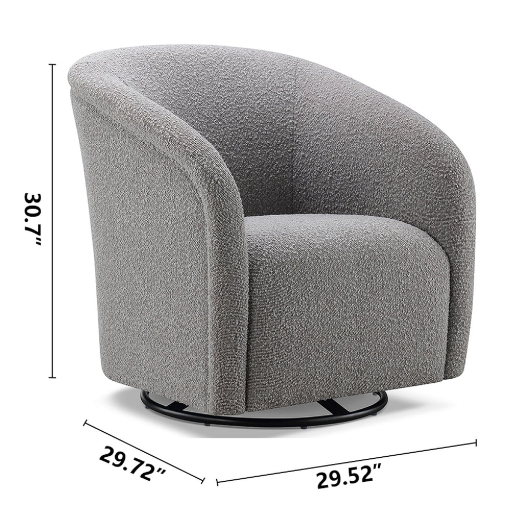 Dark Grey Polyester Loveseat with Side Bags O7678