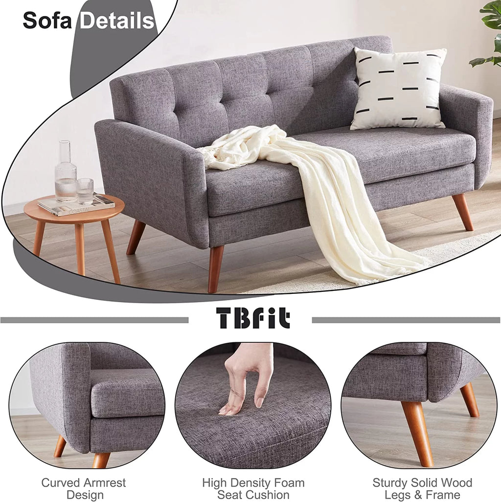 65" Loveseat Sofa Button Tufted Upholstered X2891