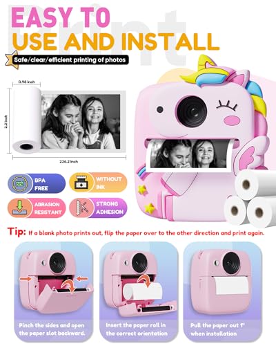 Instant Print Kids Camera with Silicone Cover N196951
