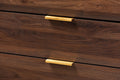 Walnut Brown 5-Drawer Wood Chest A57968