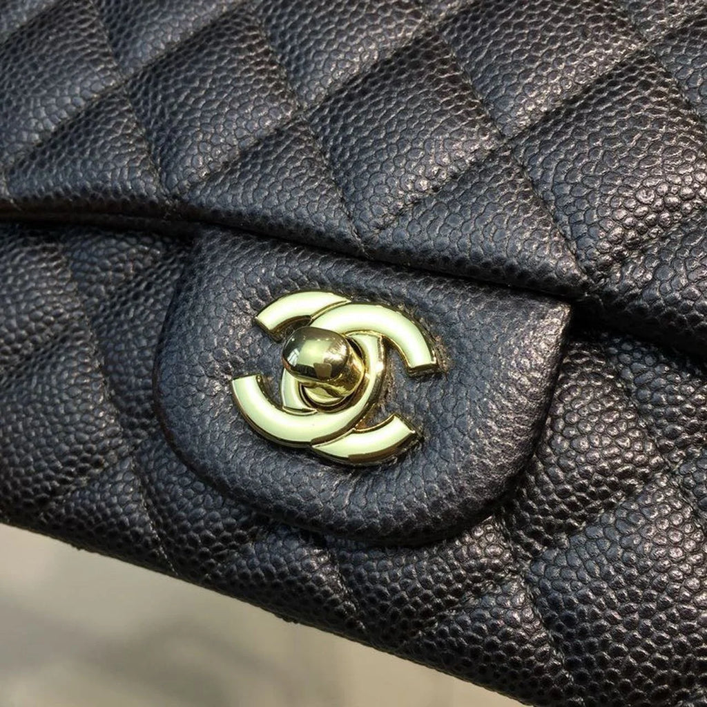 Black Caviar Mini Flap Bag T80689