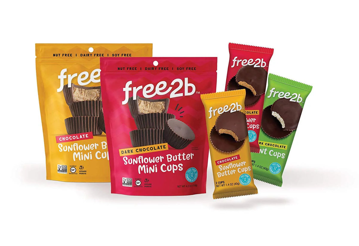 Chocolate Sun Cups Minis Gluten-Free Dairy-Free Nut-Free Soy-Free 4.2 Oz Pack of 6 X355