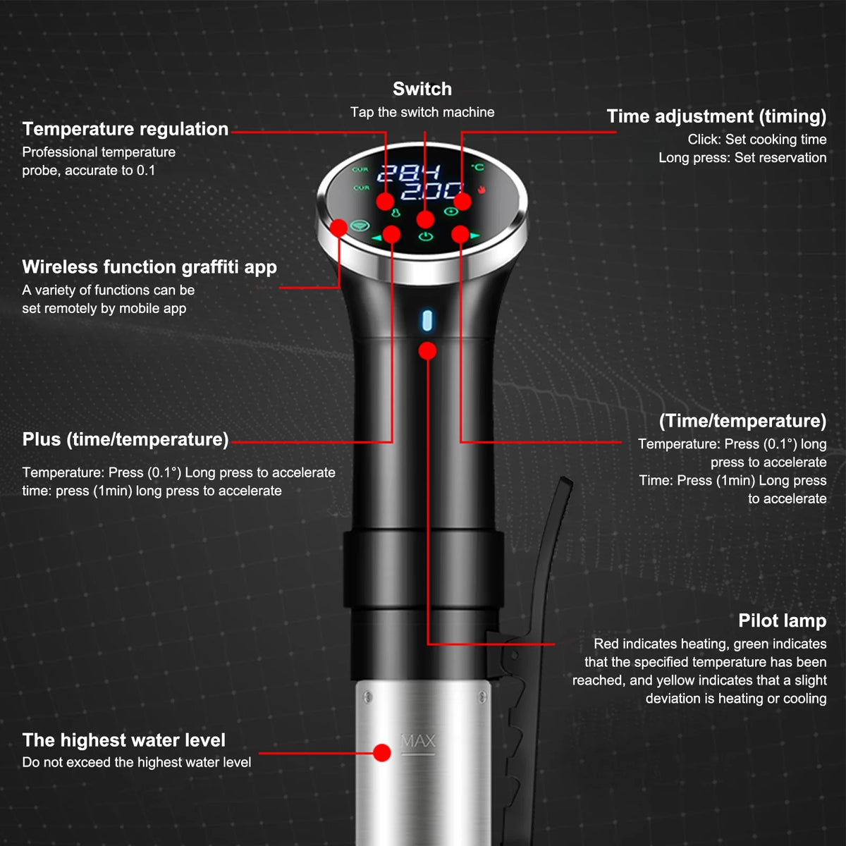 WiFi Sous Cooker Machine Immersion Circulator G907673