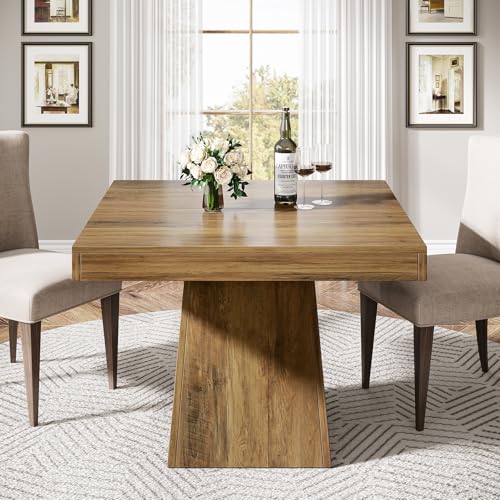 Square Dining Table for 4, 31.5-Inch Pedestal Base Table Z552