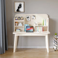 Kids Wooden Study Desk with Bookshelf and Two Drawers B837