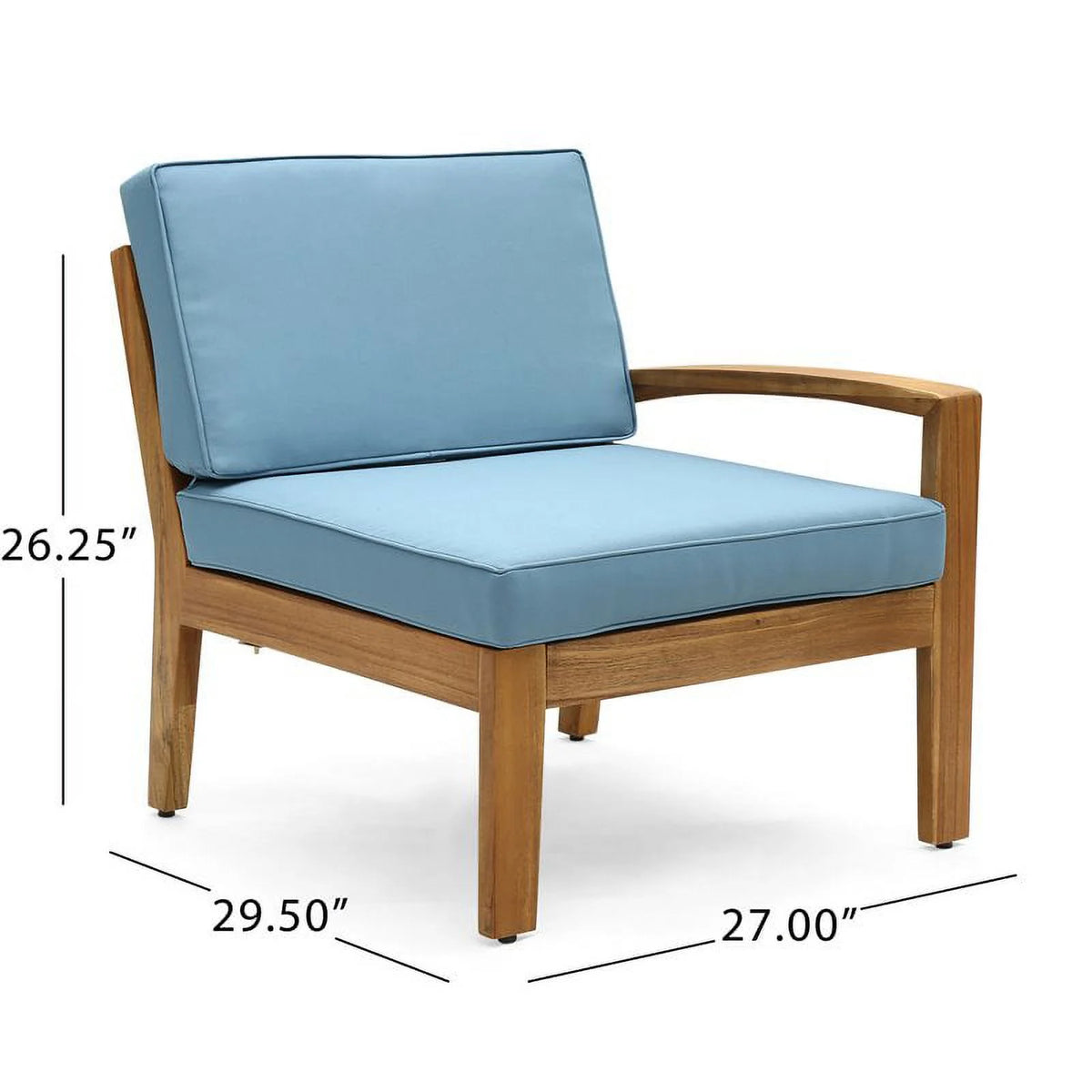 3 Seat Acacia Wood Outdoor Sofa Set Q759304