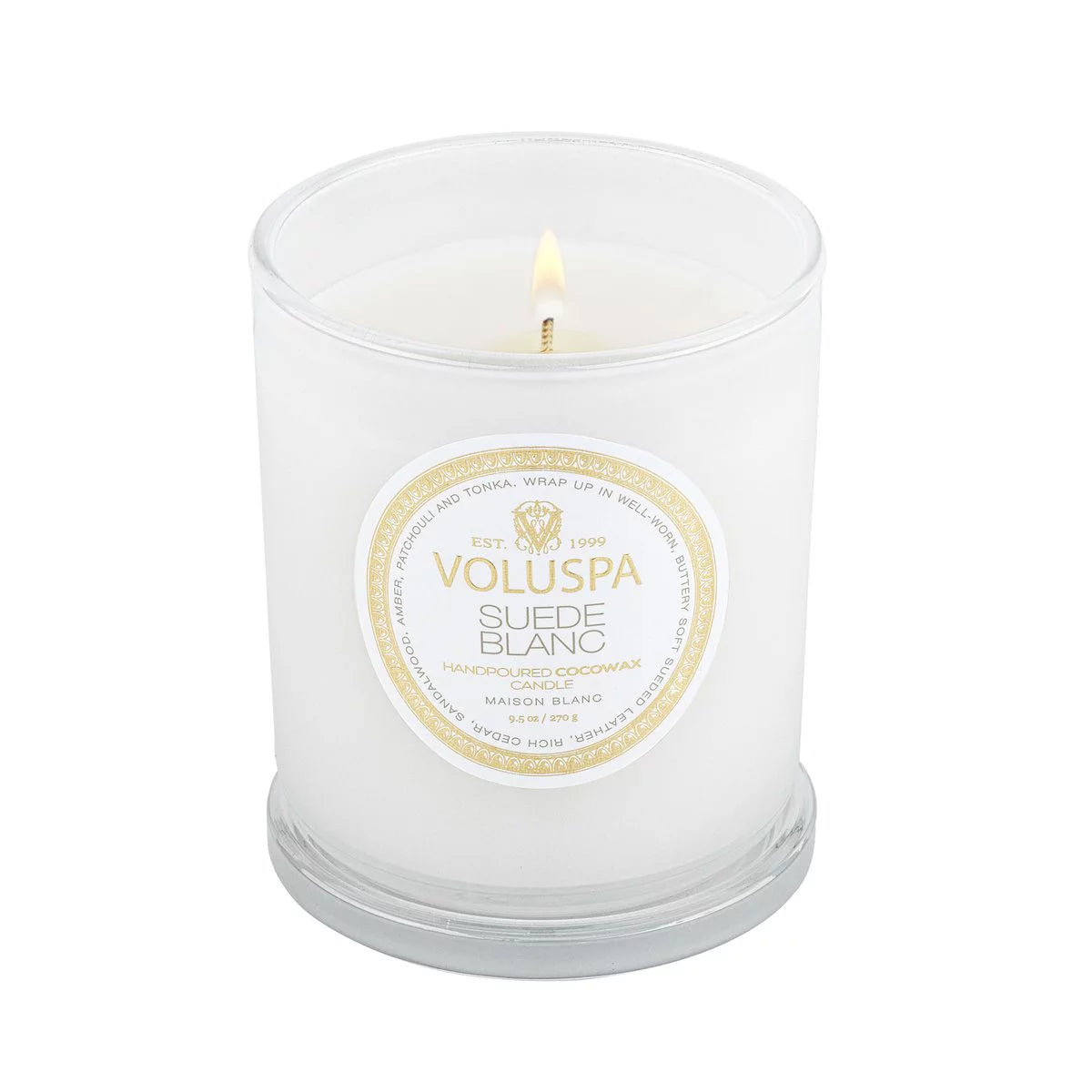 Suede Blanc Classic Candle 9.5 oz C21048