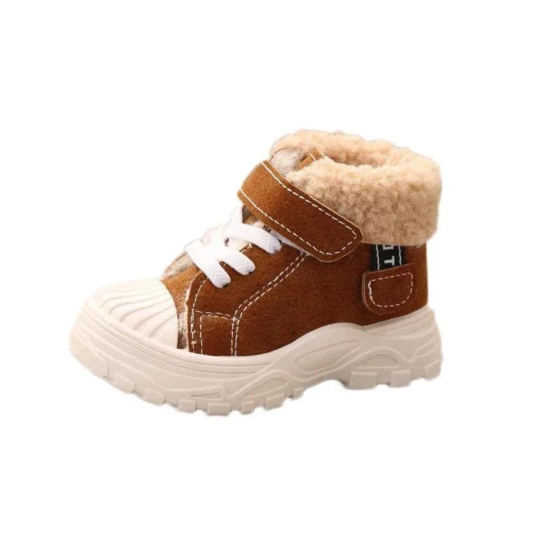 Children Warm Winter Boots Velvet Cotton Waterproof Short Boots V276109