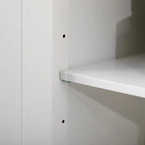 Grey Bathroom Cabinet Organizer with Two Drawers J59541
