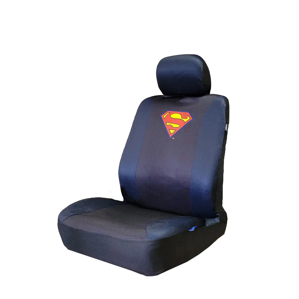 Superman Car Seat Covers Shoulder Pads Set with Air Freshener Y739960