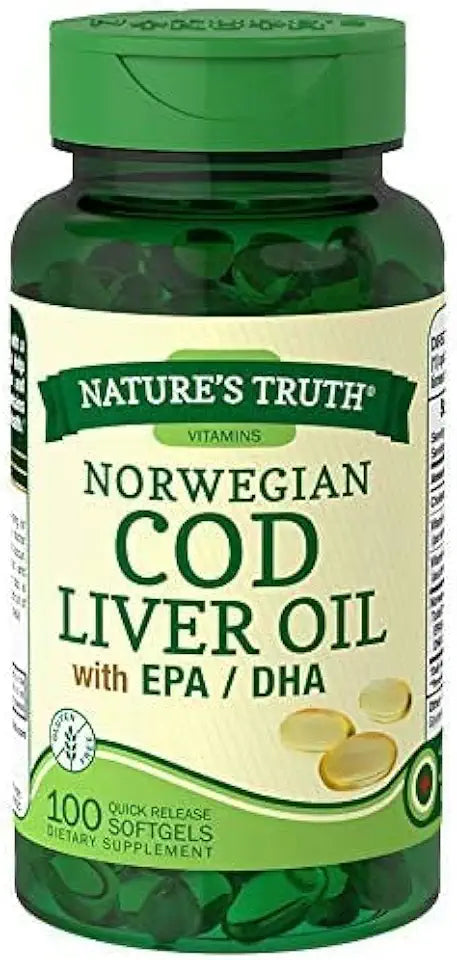 Cod Liver Oil Dietary Supplement 100 Softgels Pack of 5 Z734760