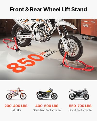 850lbs Motorcycle Stand Lift Front Rear Combo P17596