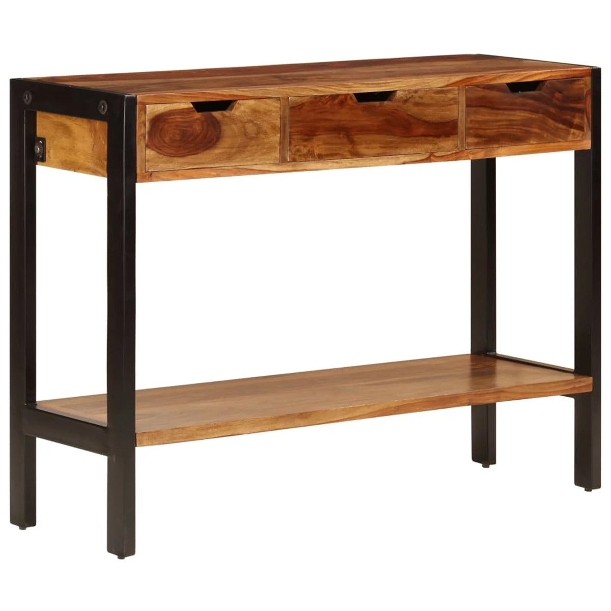 Solid Sheesham Wood Sideboard with 3 Drawers G907895