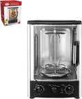 23L 1500W Roaster Oven with Rotisserie Spit Bake Rack Bake Tray & Kebab Skewers Set A4639