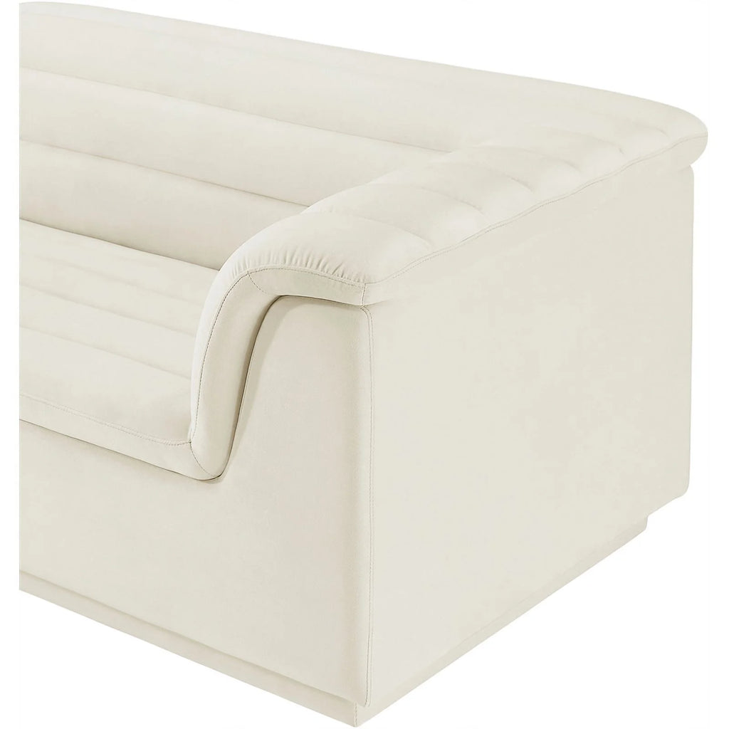 Cream Velvet Modular Sofa Z7973