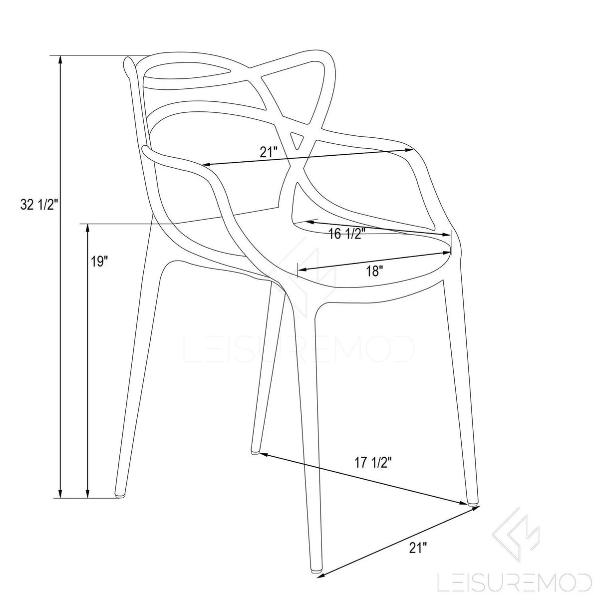 Modern Wire Design Chair U82006