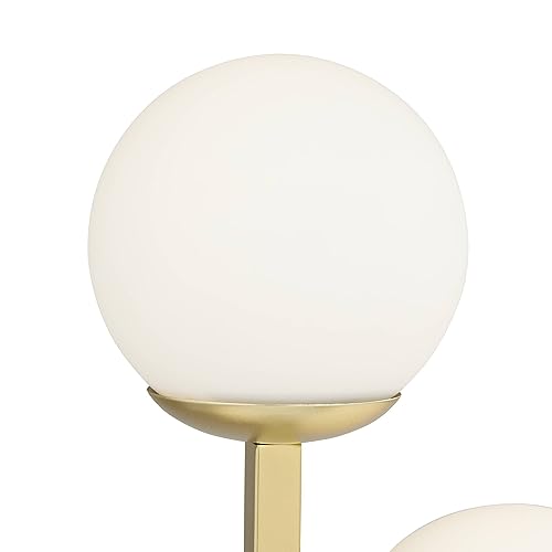 30" Tall Gold Marble Metal 3-Light Table Lamp V167