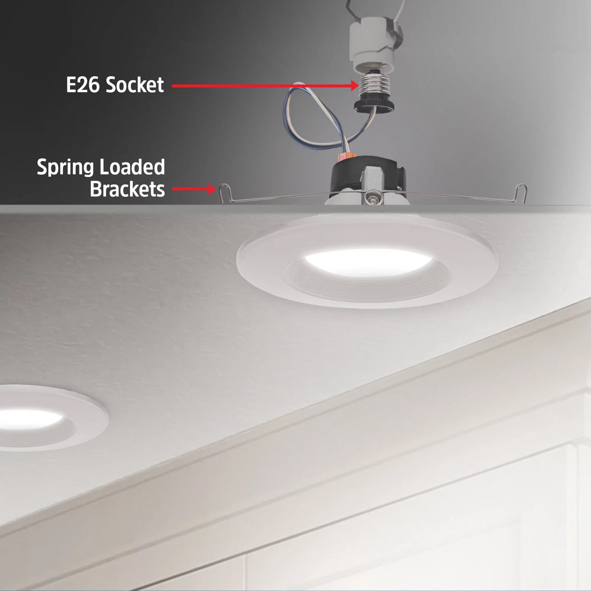 4-Pack Smart Wi-Fi Multi Color LED Recessed Downlight V97811