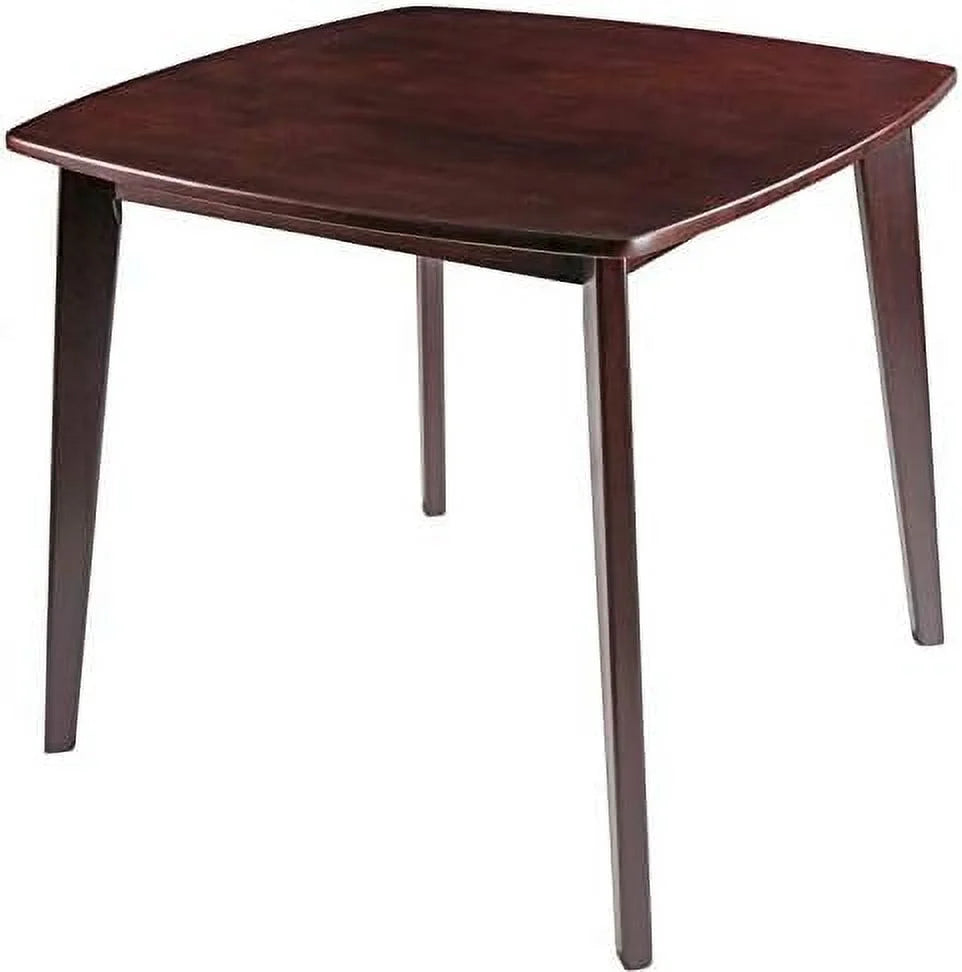34" Square Solid Wood Dining Table in Walnut K752
