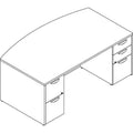 42 x 72 in. Double Pedestal Laminate Desk Unit D1520