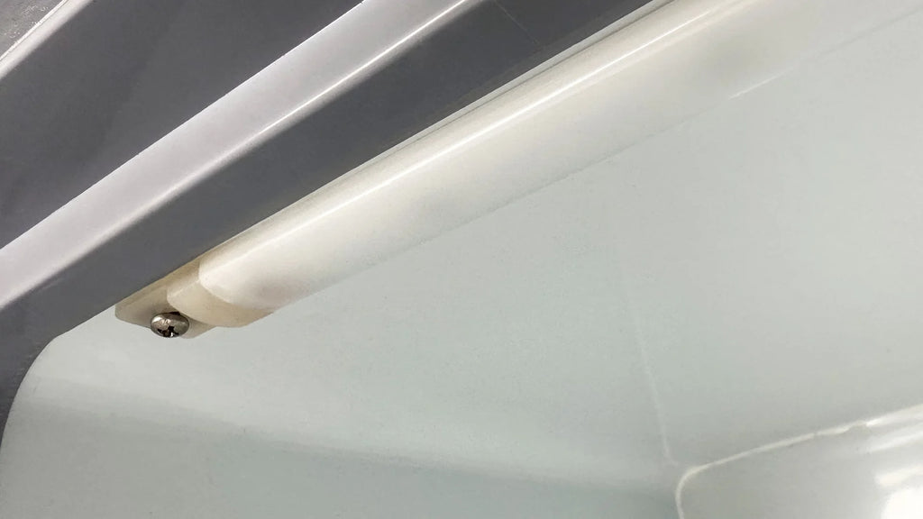 White Curved Glass Top Display Chest Freezer C59885