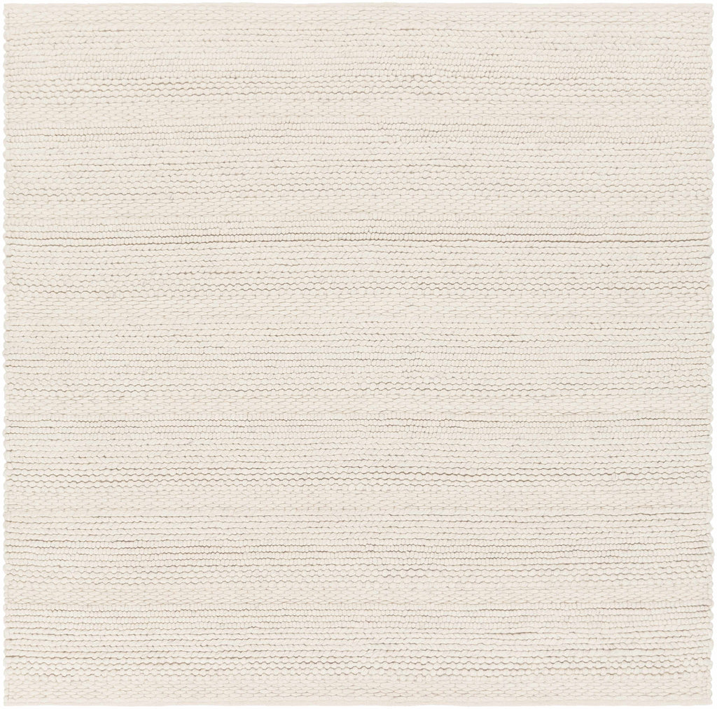 Ivory Charcoal Wool Area Rug 10' x 14' U66809