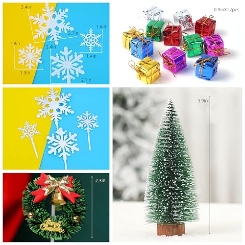 28 PCS Christmas Cake Decoration D2453