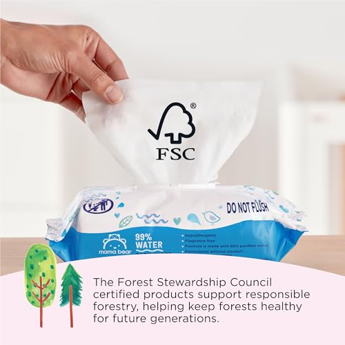 99% Water Based Baby Wipes, Hypoallergenic, Fragrance Free, 432 Count F227