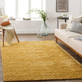 6x9 Bright Orange Area Rug F7638