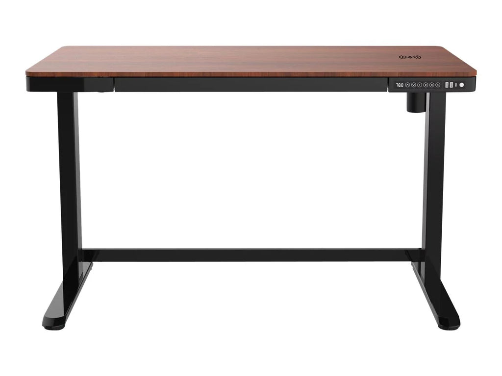 Sit/standing desk electric height adjustment walnut L73814