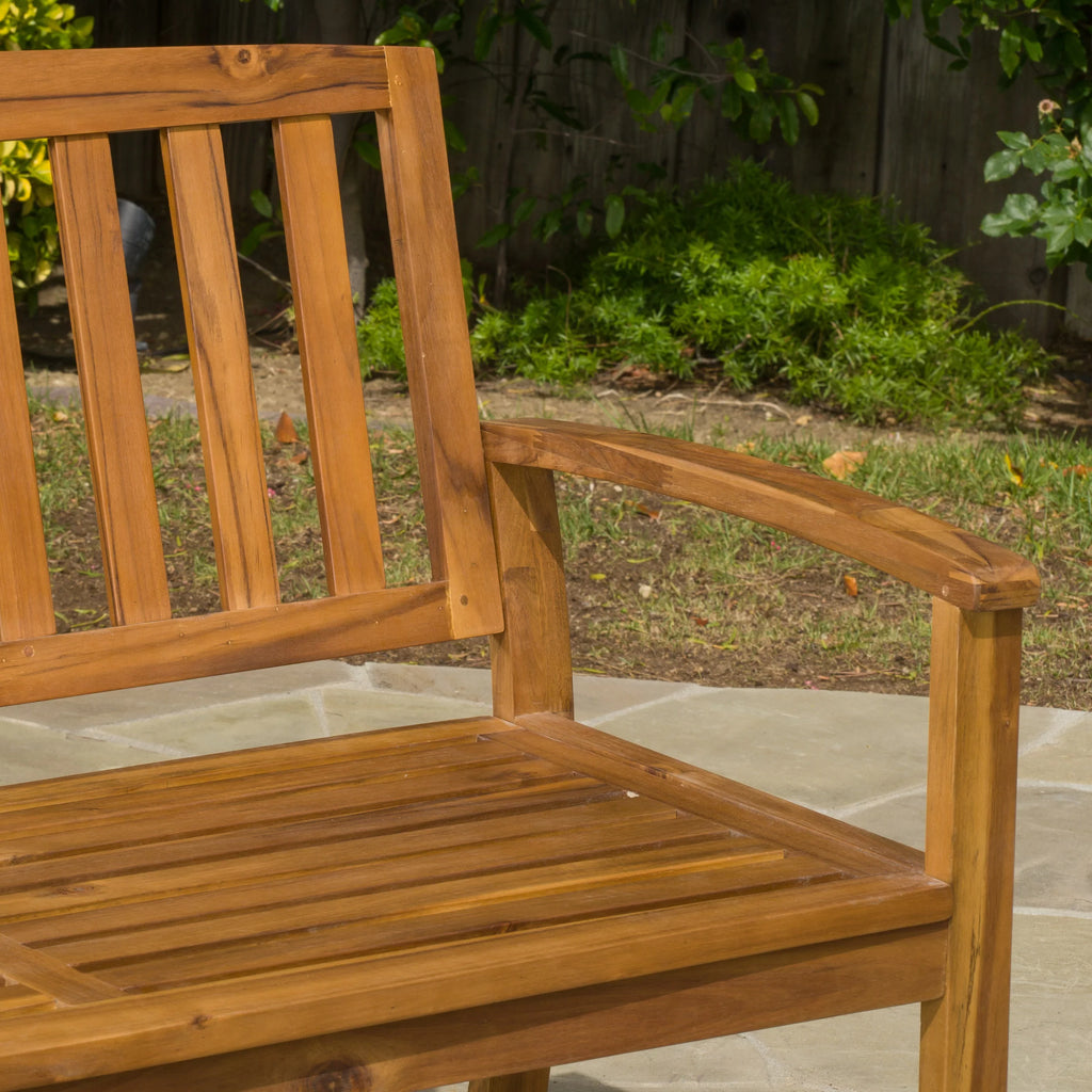 Acacia Wood Bench Q6804
