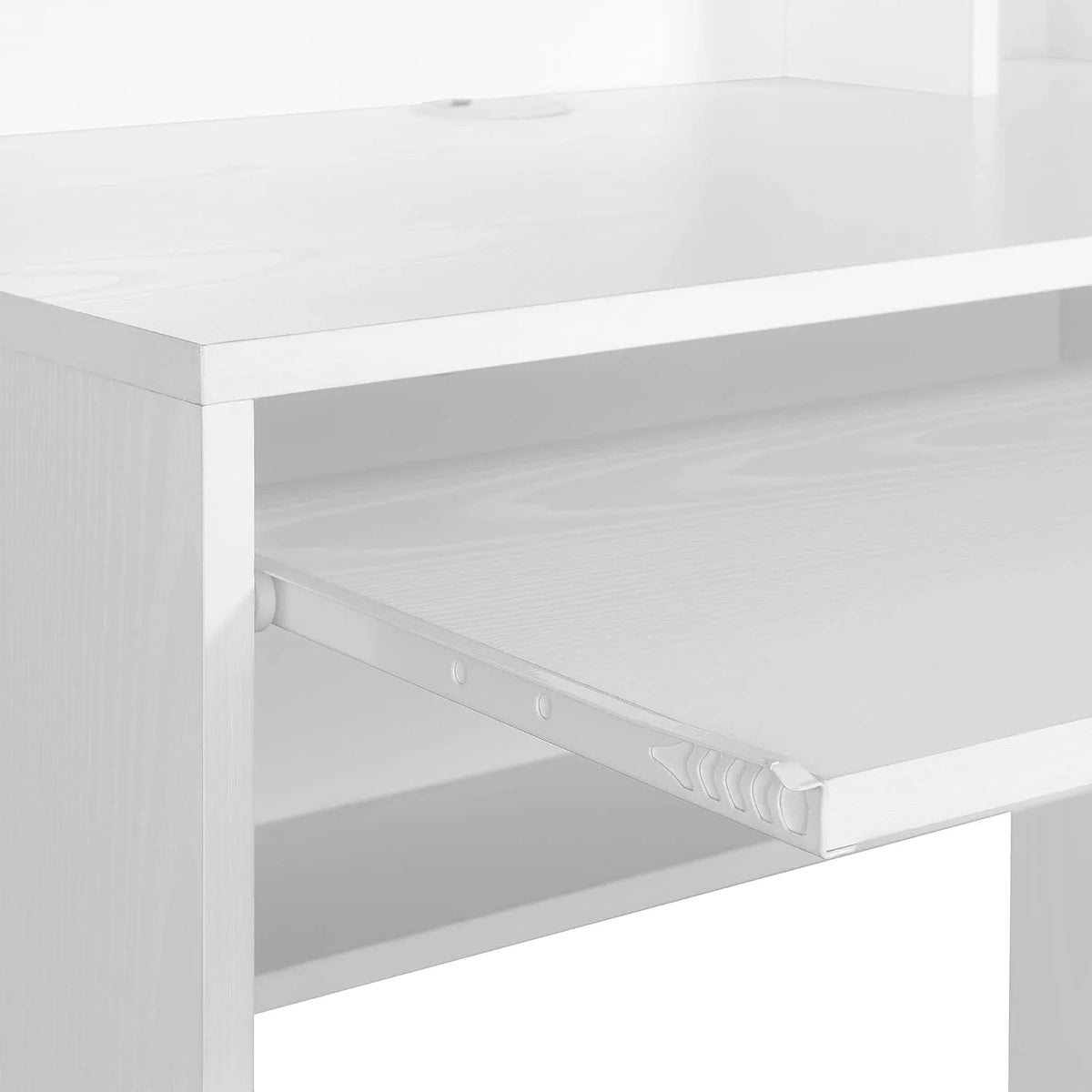 White Student Desk with Shelves D480887