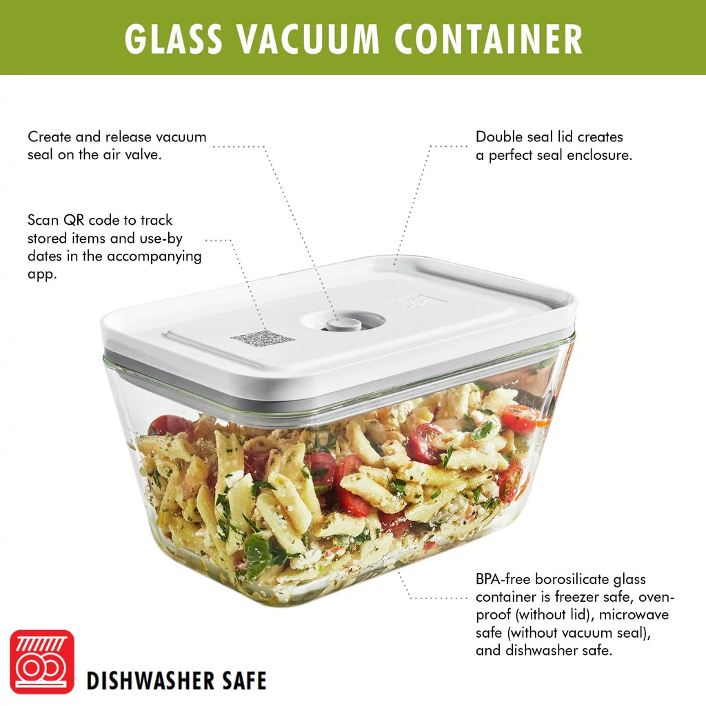 7 Pc Vacuum Sealer Starter Set with Glass Containers D3128