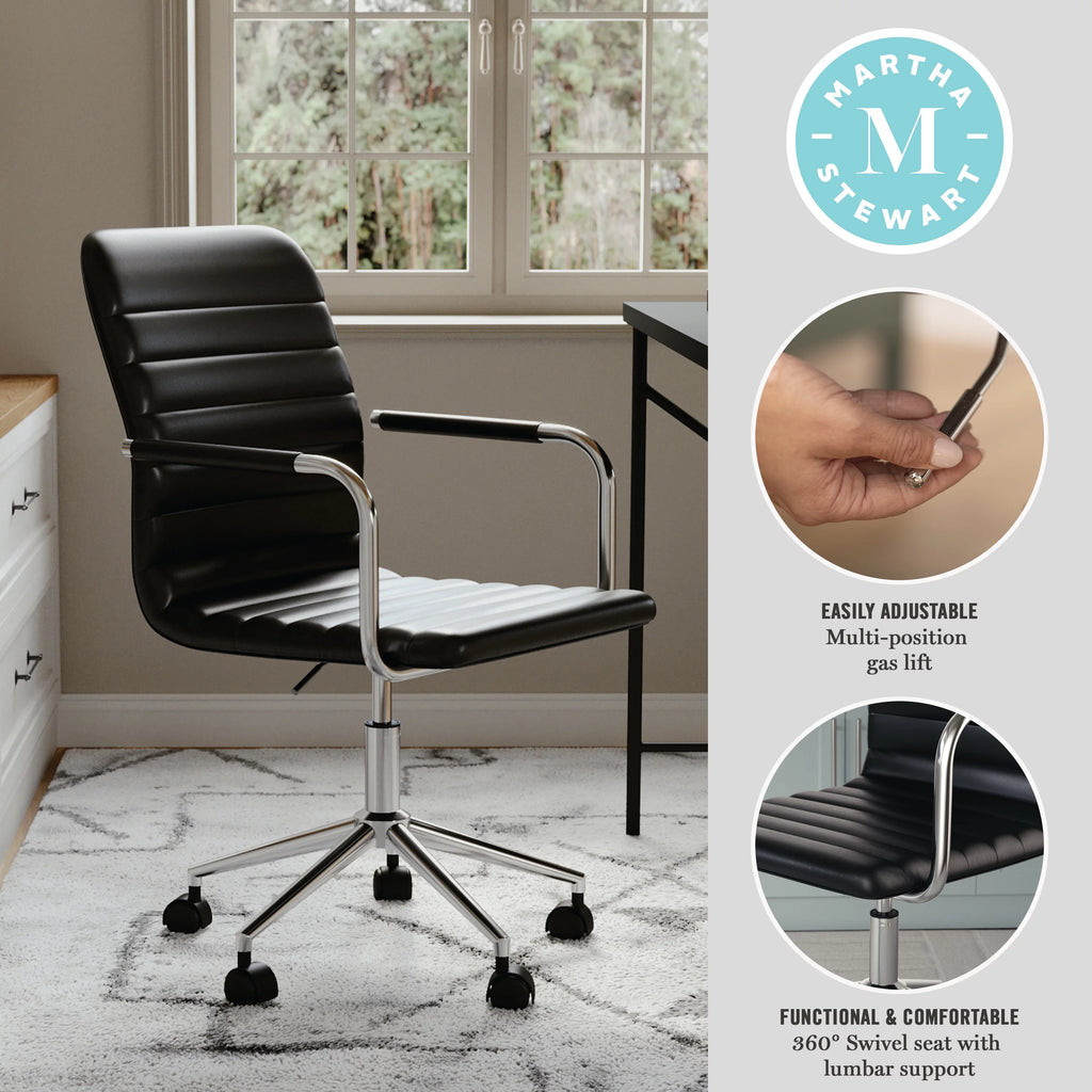 Black Upholstered Office Chair W223705