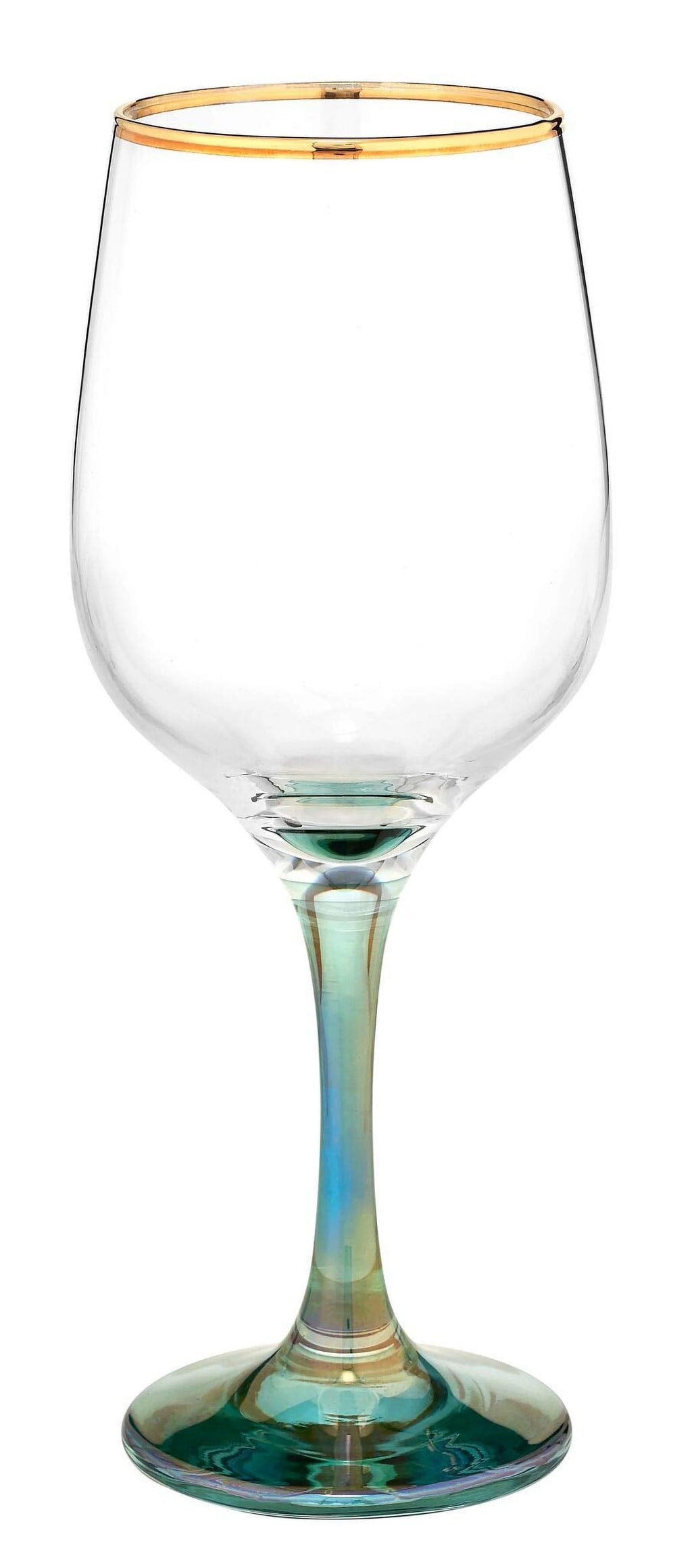 Set of 4 Italian Crystal Wine Water Beverage Glasses 15oz V912