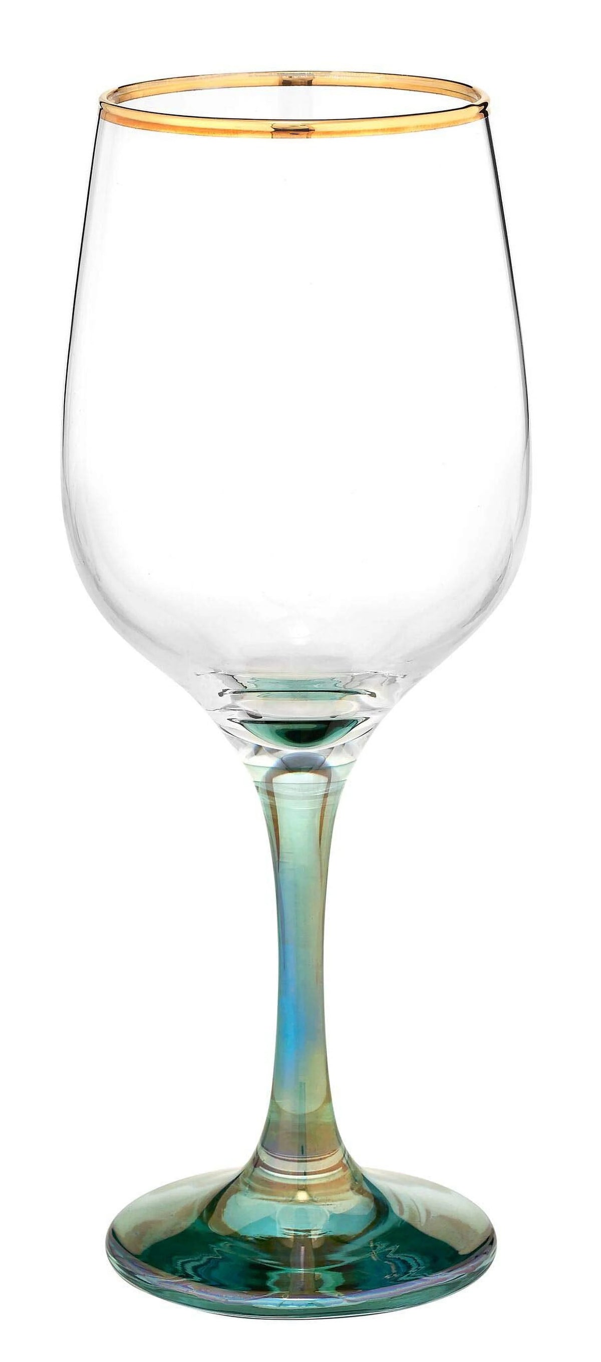 Set of 4 Italian Crystal Wine Water Beverage Glasses 15oz V912
