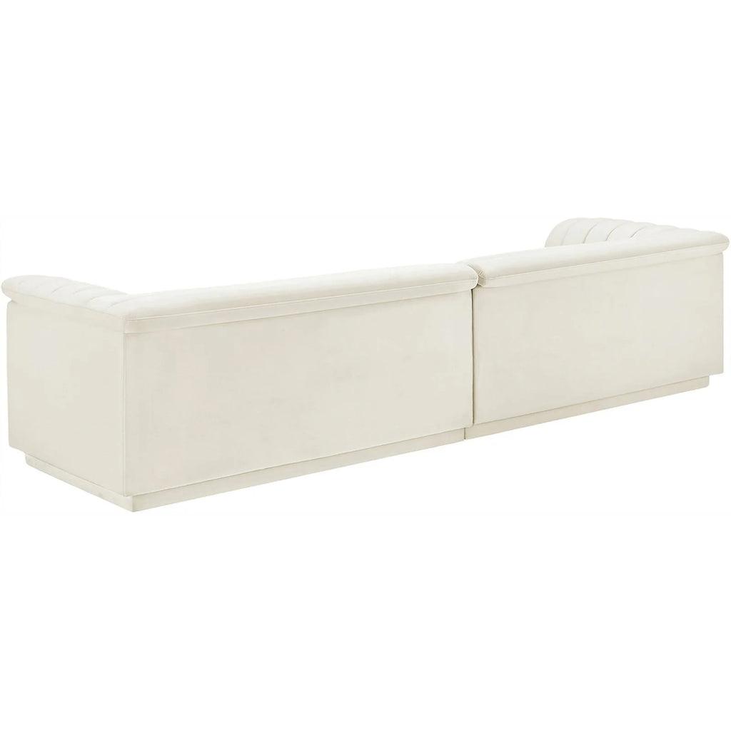 Cream Velvet Modular Sofa Z7973